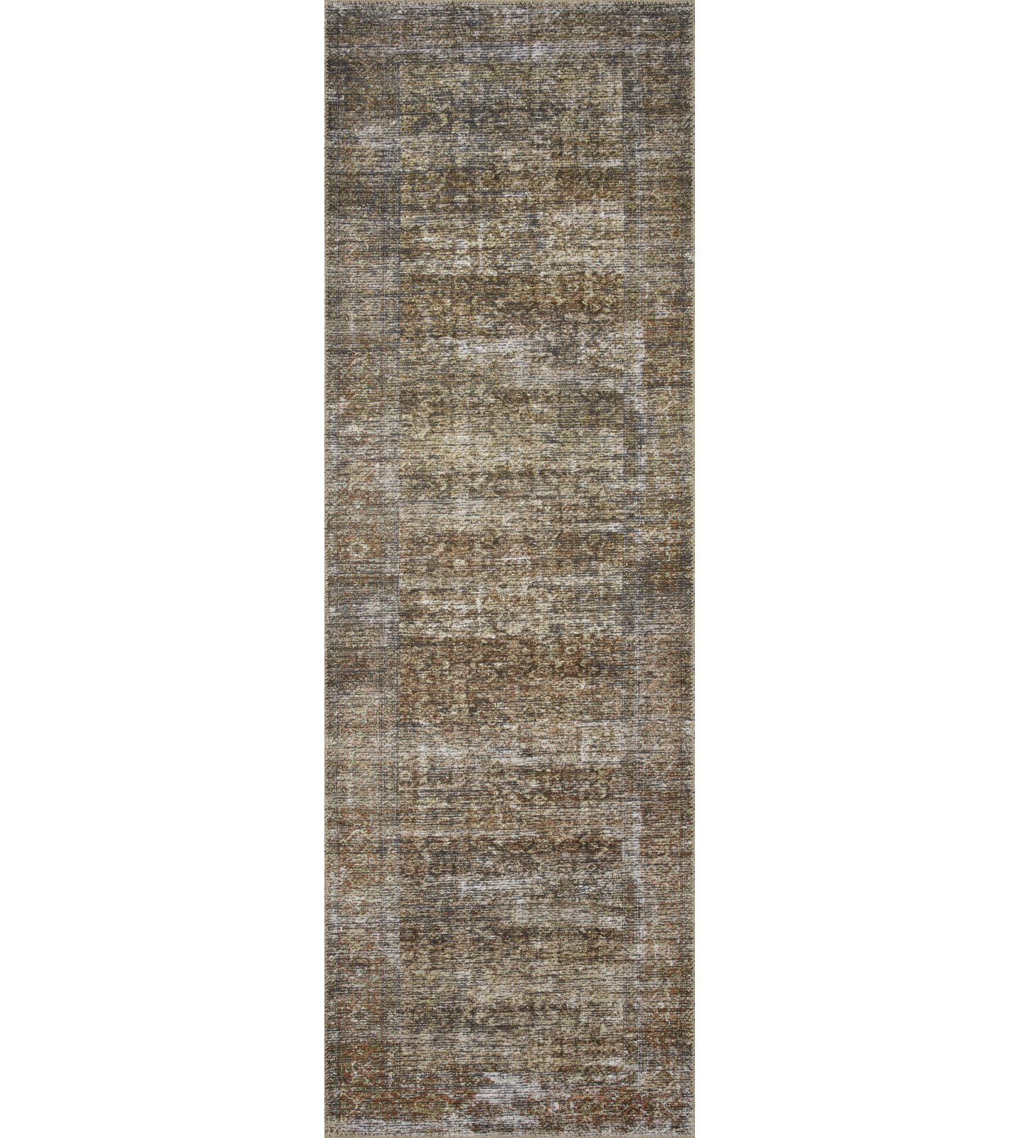 Amber Lewis x Loloi Billie Tobacco Rust Oriental Rug, Square 1'6"
