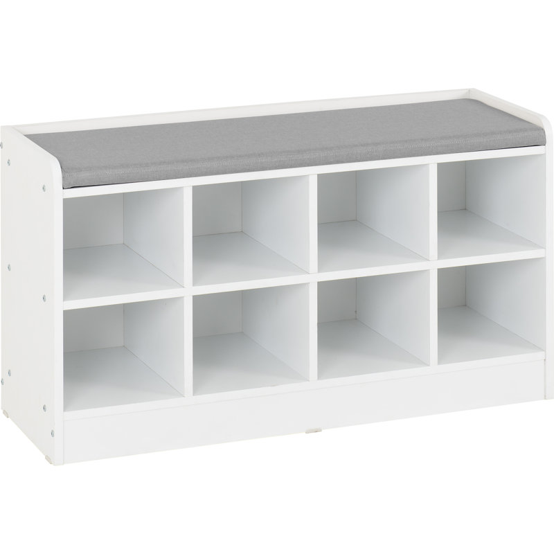 Nicu Shoe Storage Bench, Grey
