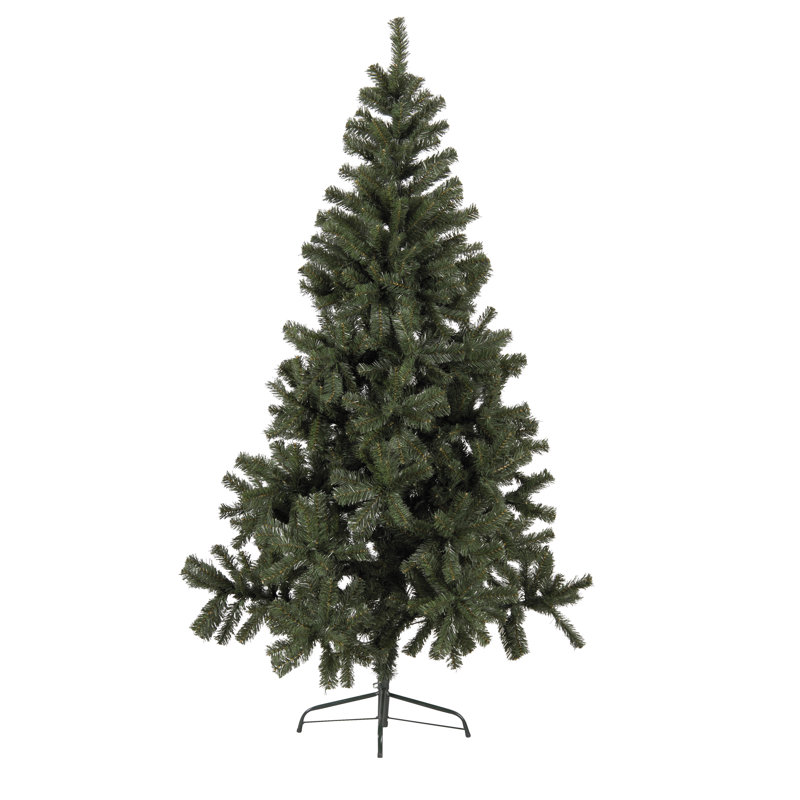 Quebec 1.5m Artificial Christmas Tree, 6.89ft H x 4.27ft Ø, Green