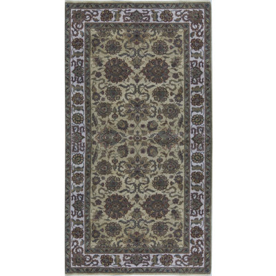 Tapis gris de haute qualité noué à la main Trinity