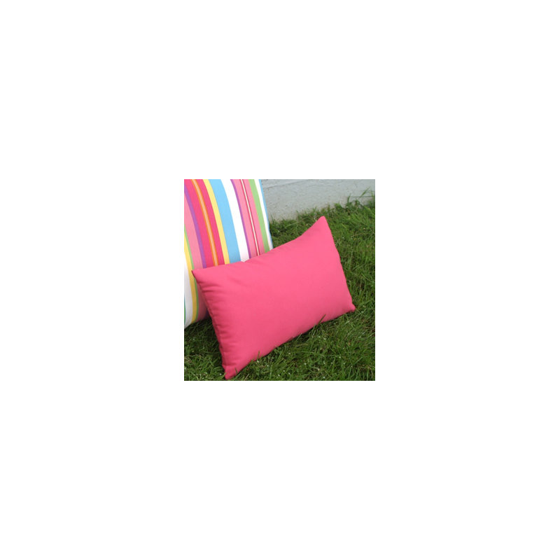 Coussin décoratif d’extérieur petunia de soleil contemporain Ovid