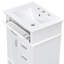 Meuble-lavabo simple autoportant de 24 pouces avec lavabo en céramique, 1 porte, tiroir rabattable et 3 tiroirs-1246191348