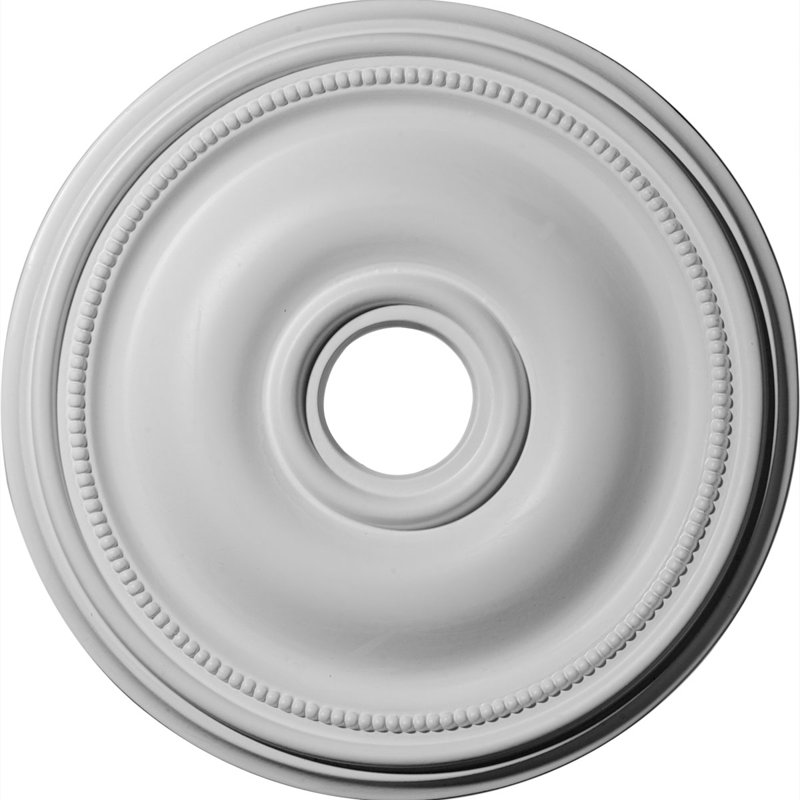 Médaillon de plafond H 18,125 po x l 18,125 po Bedford, Avec une couche d'apprêt