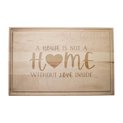 Home With Love Inside Cutting Board
