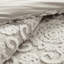 Housse de couette en coton taupe pour lit double / grand avec magnifique broderie en chenille capitonnée-122457591-122457589