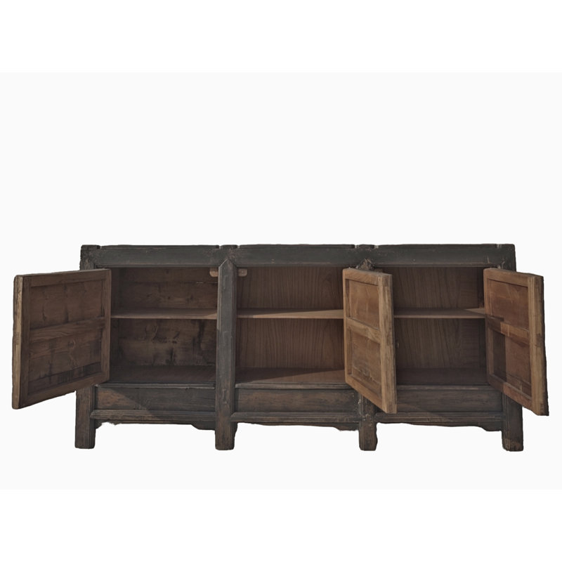 3 Door Black Farmer's Sideboard