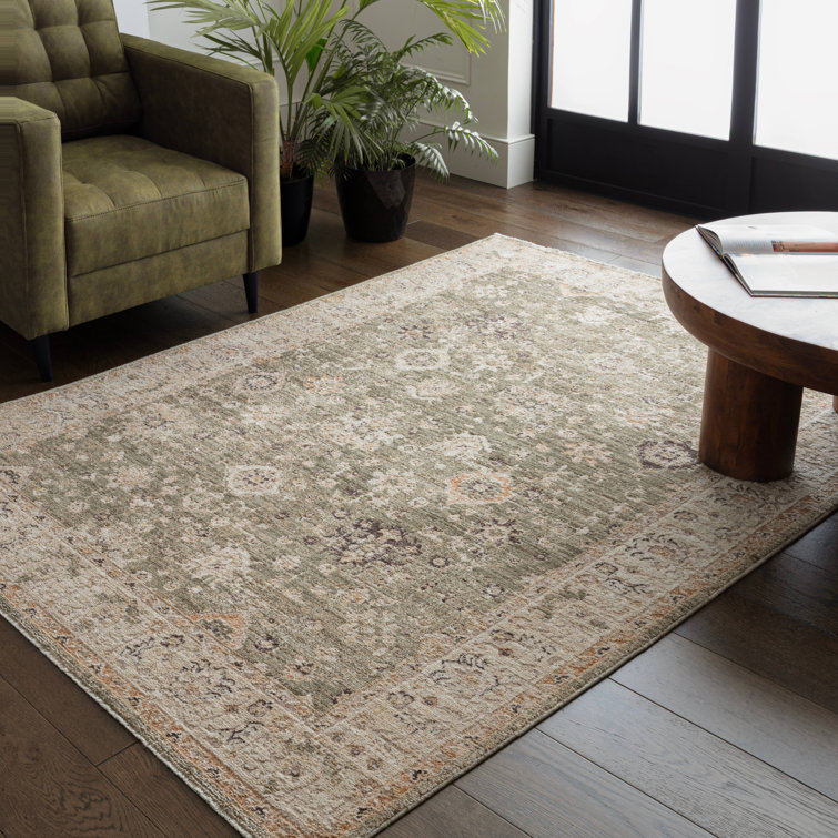 Madeleine Vintage Green Area Rug
