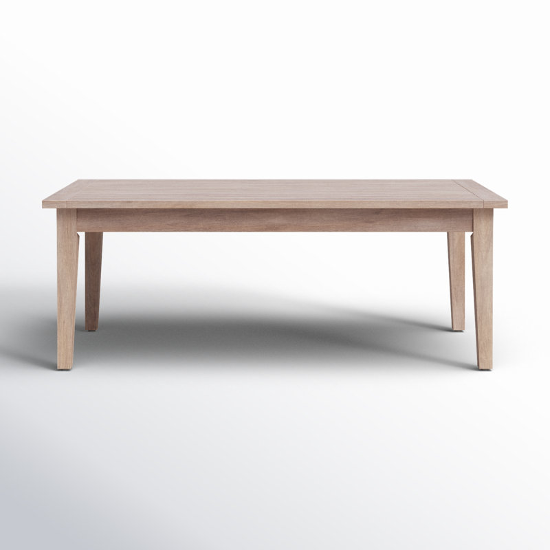Amina Outdoor Solid Wood Acacia Rectangular Coffee Table
