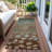 Machine Washable Indoor/Outdoor Xhevrie Mocha Rug-1506357487
