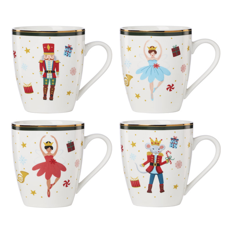 Lenox Nutcracker Ballet Mugs, Set of 4