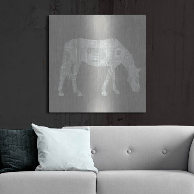 Luxe Modern Art «Modern Farm Horse II» par Linda Woo «Modern Farm Horse II» par Linda Woods