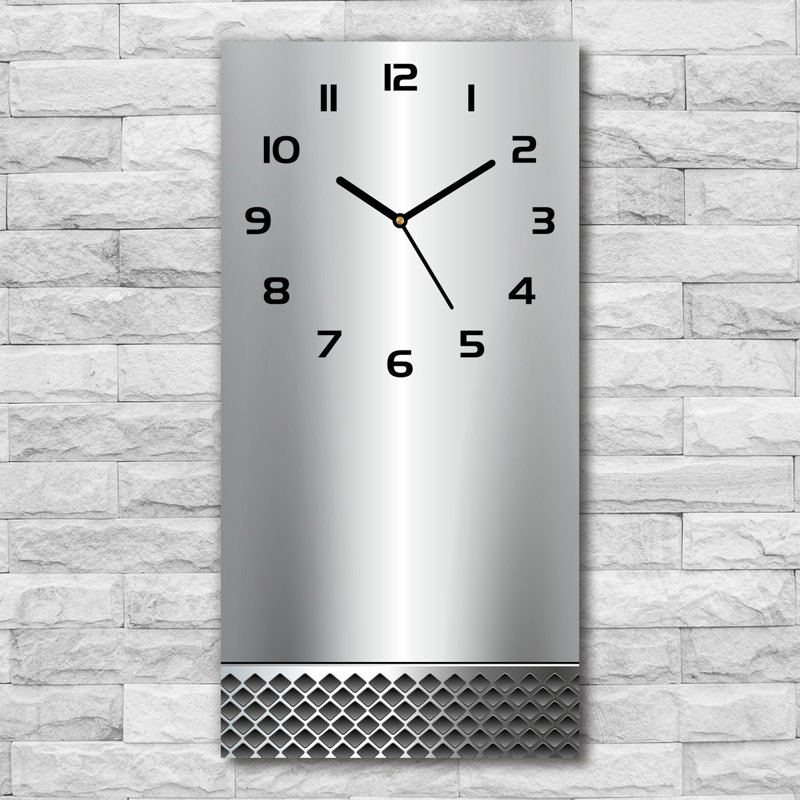 Jememah Glass Wall Clock, Black
