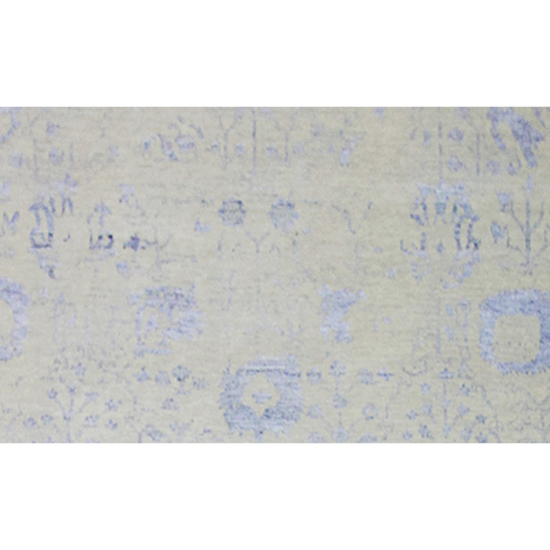 Oriental Area Rug in Silver, Rectangle 10' x 14'