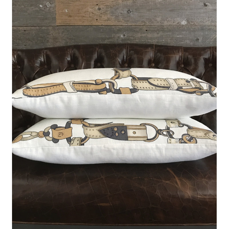 Equestrian Square Pillow Cover & Insert, Feathers, Lannister Amber