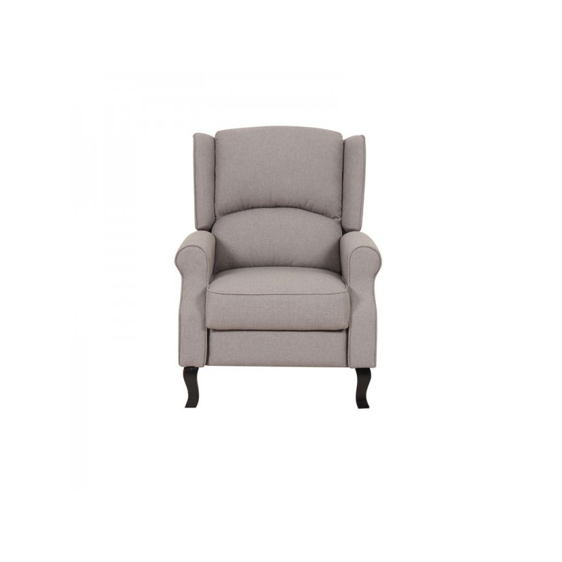 Upholstered Recliner, Light Brown