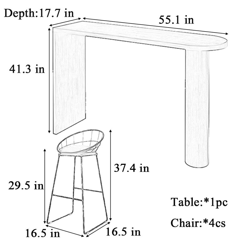 Ormskirk, 41.3"H x 55.1"L x 17.7"W, 5