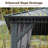 Galvanized Steel Patio Gazebo with Overhang Slope-design Double Roof-90271490-92597326