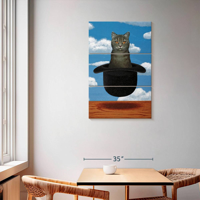Brampt Magritte Cat, 57" H x 36" W