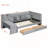 Versatile Upholstered Daybed with Multiple Storage Options and Side Table-2074229693