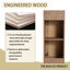 Meuble-lavabo mural 60 po avec lavabo en résine et armoire d'appoint 60 po