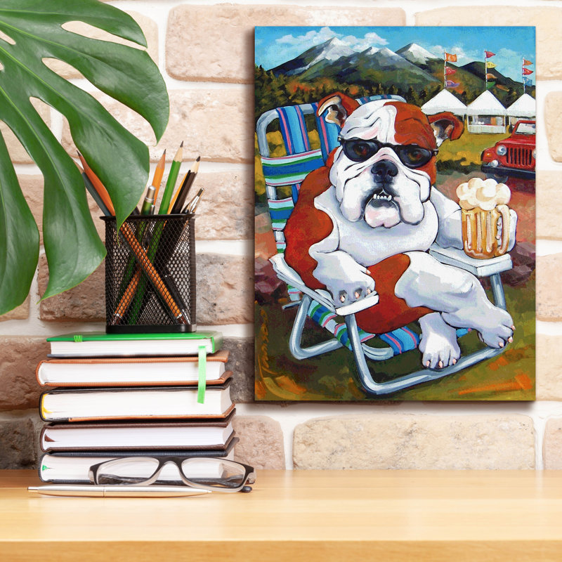 " Bully For Beer Fest " by CR Townsend, 16" H x 12" W x 0.75" D