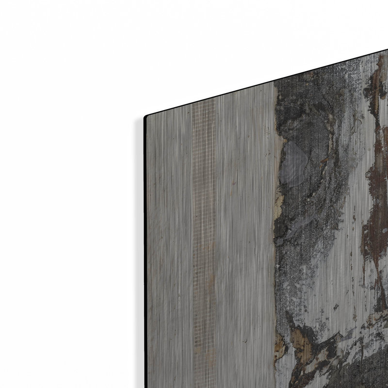  «Textured Grain 6» par Erin McGee Ferrell, art mural en métal, 36 po x 36 po, H 36 po x l 36 po