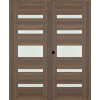 Avon 07-05 Paneled Manufactured Wood And Glass Double Swing Door