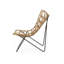 Ensemble de 2 chaises d'extérieur Fordy, siège courbé, rotin brun, métal noir