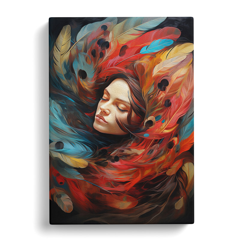 Feather Dadaism - Print, 50cm H x 35cm W x 3cm D