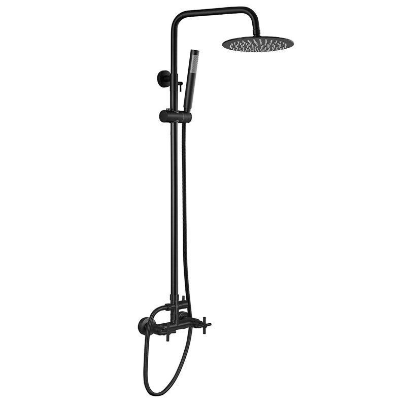Douche d'extérieur 54 po, Noir mat