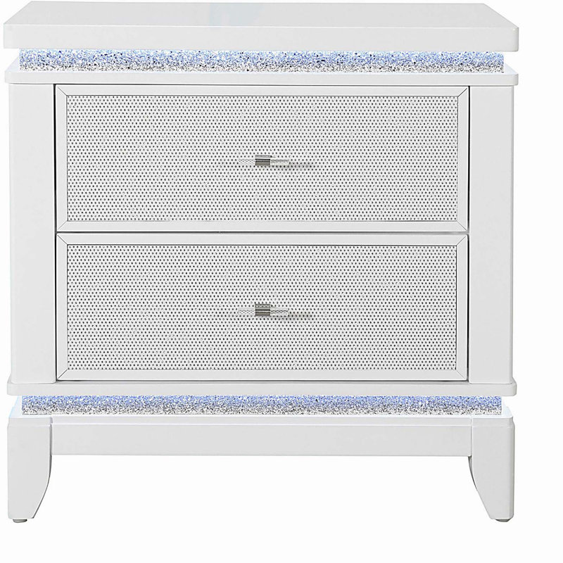 Table de chevet blanche ADALID