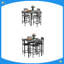 Ensemble 5 pièces de table de bar à hauteur de comptoir, table de cuisine carrée et chaises avec repose-pieds, conception peu encombrante