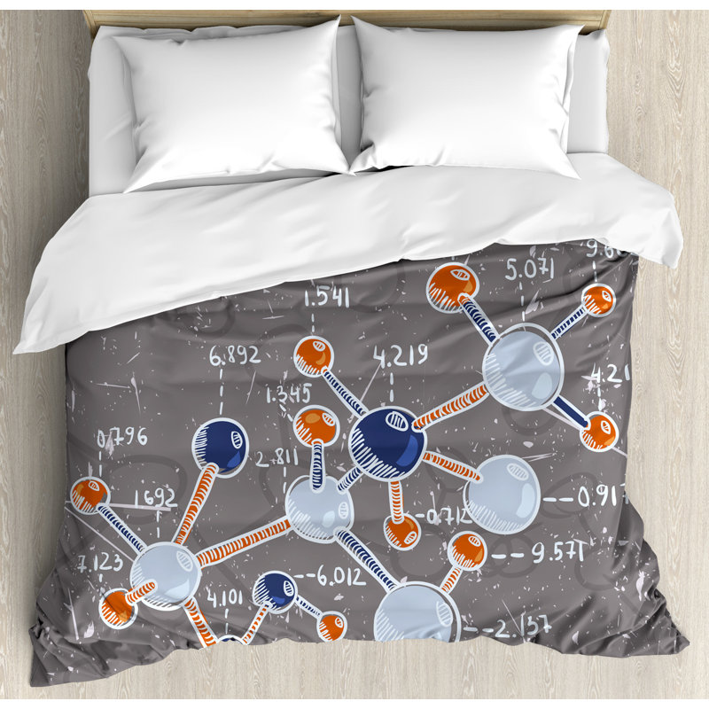 Modern & Contemporary Polyester Duvet Cover, Queen Duvet Cover + 2 Standard Shams