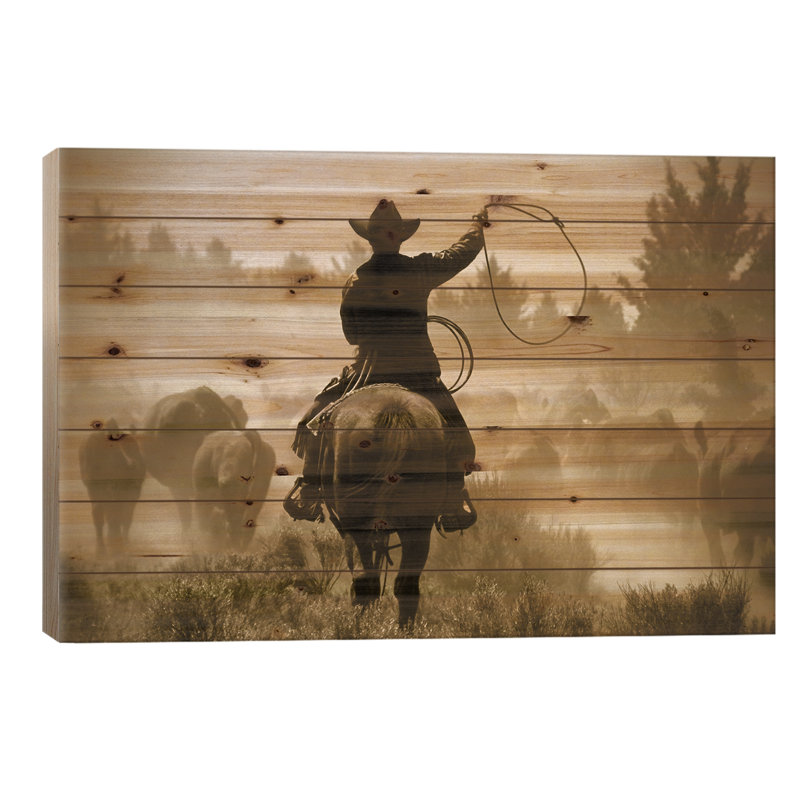 " Rope And Ride " by Danita Delimont, 18" H x 26" W x 1.5" D