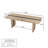 86.6" W Modern Light Oak Dining Table with Double Pedestal