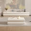 Table basse de luxe crème et moderne