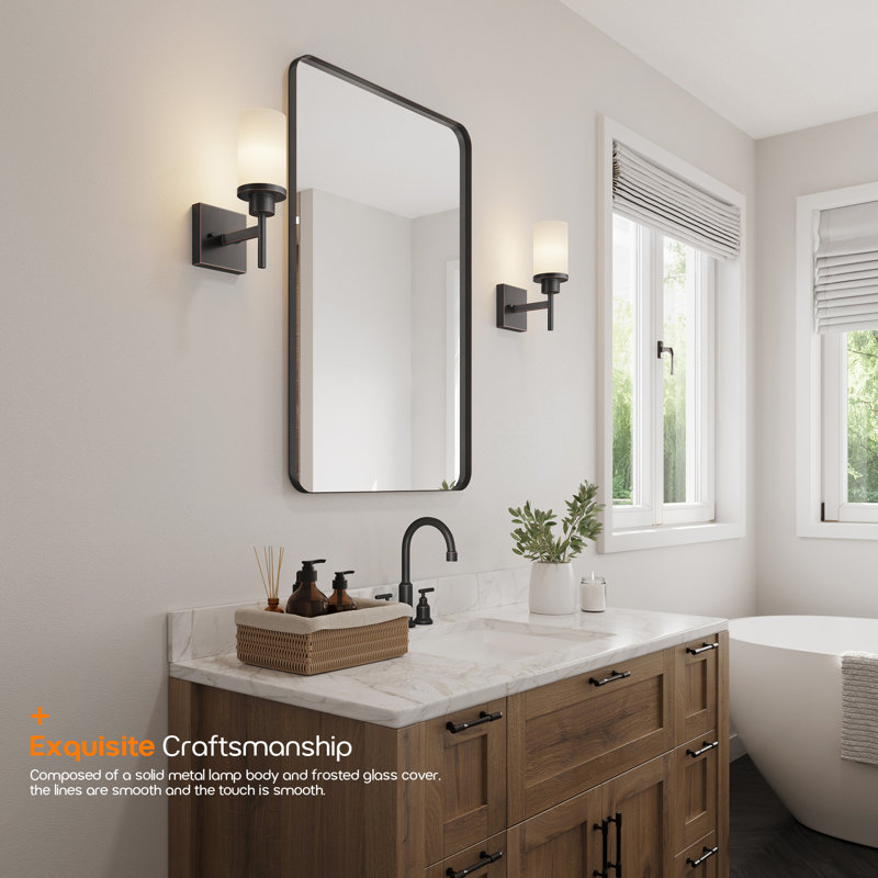 1-Light Bathroom Vanity Lighting, Oil Rubbed Bronze
