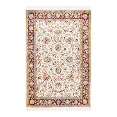 Classic One-of-a-Kind 4' 2" x 6' 5" Hand Knotted Area Rug