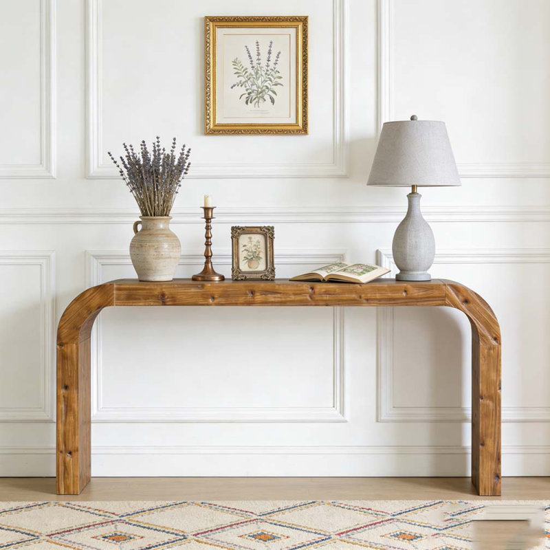Farmhouse Wood Sofa Table
