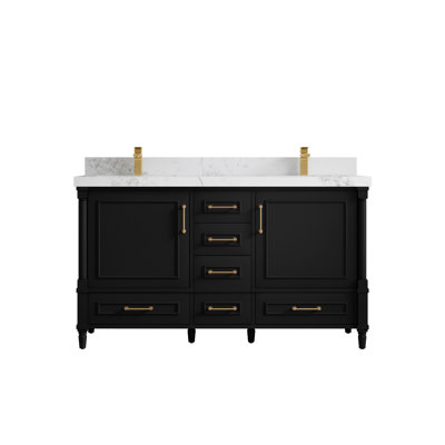 Ensemble de meuble-lavabo double 60 po Aberdeen