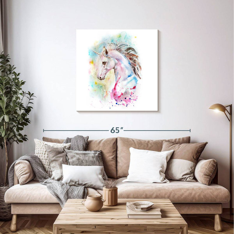 Crowle Unicorns, 36" H x 36" W