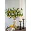 Porte-bougie décoratif en fer noir D4x13,5 po