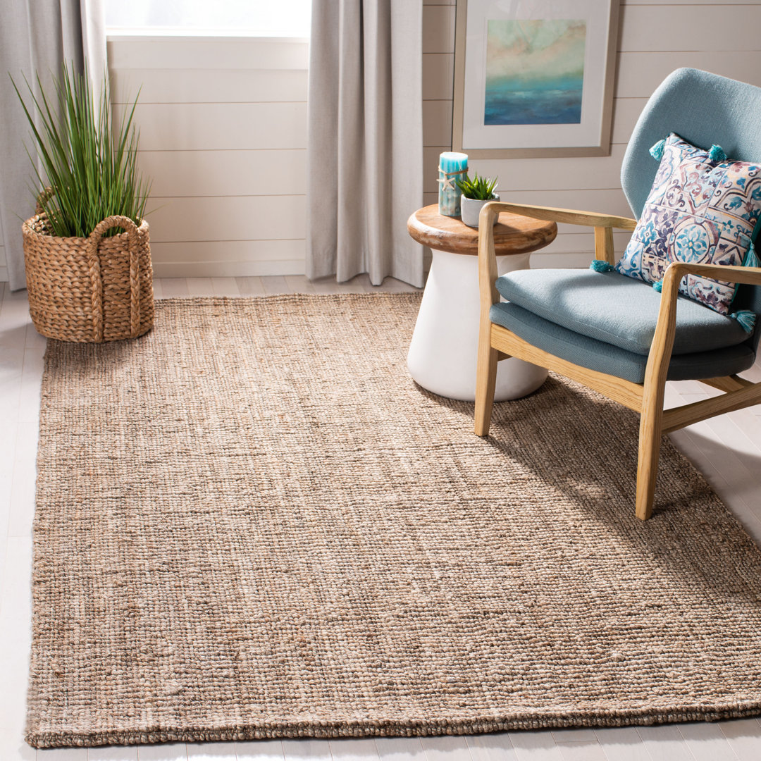 Solid Colour Hand Woven Area Rug