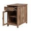 Table de bout haute de 23,5 po avec station de charge et rangement, table de chevet de ferme pour salon et chambre à coucher Analiesa-1546515617