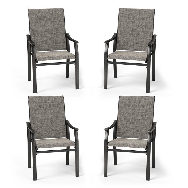 Outdoor Patio Dining Armchair, Set of 4