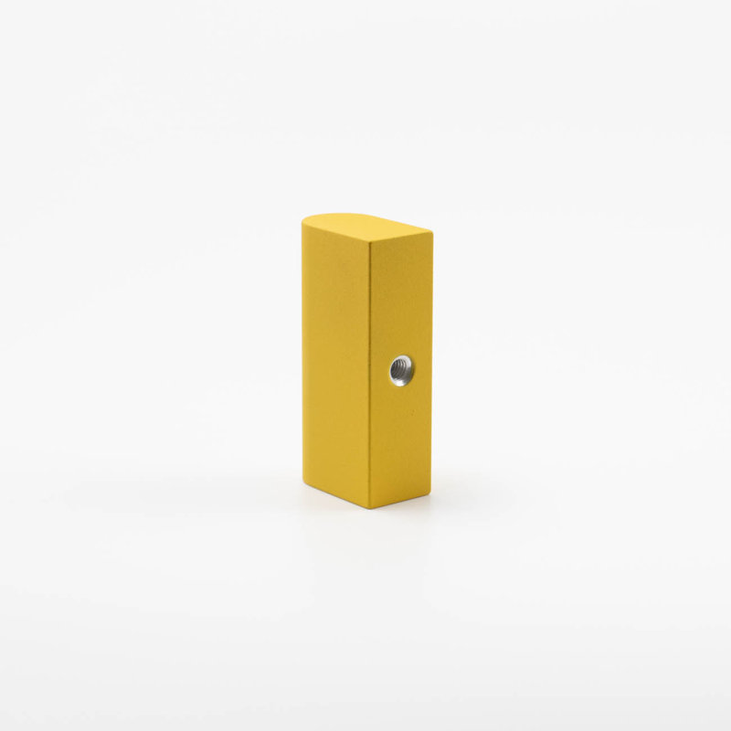 2" Length Geometric Knob, Sunflower (Yellow)