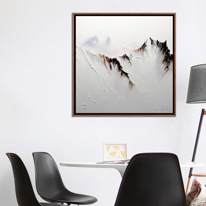 Crowned In Snow, 37" H x 37" W x 1.5" D, Classic Wood Floater Framed Canvas