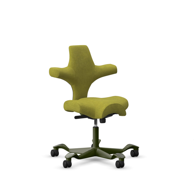 Chaise à hauteur standard réglable HœG Capisco, Standard, Vert mousse, Green Apple