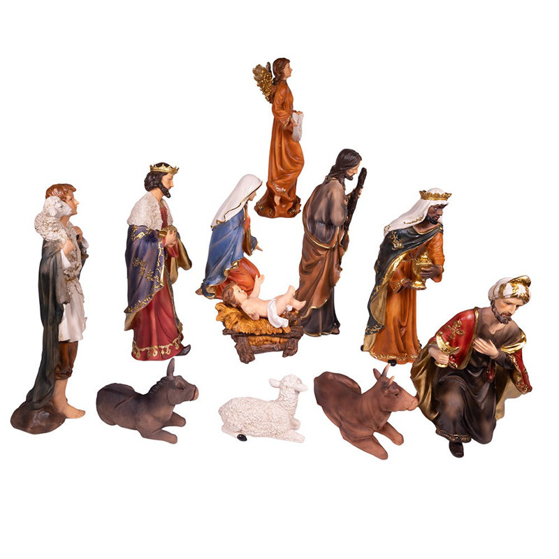 Ensemble de table de crèche de Noël 11 pièces Kurt Adler