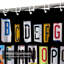 Rideau de douche avec 12 crochets Alphabet-1353160738